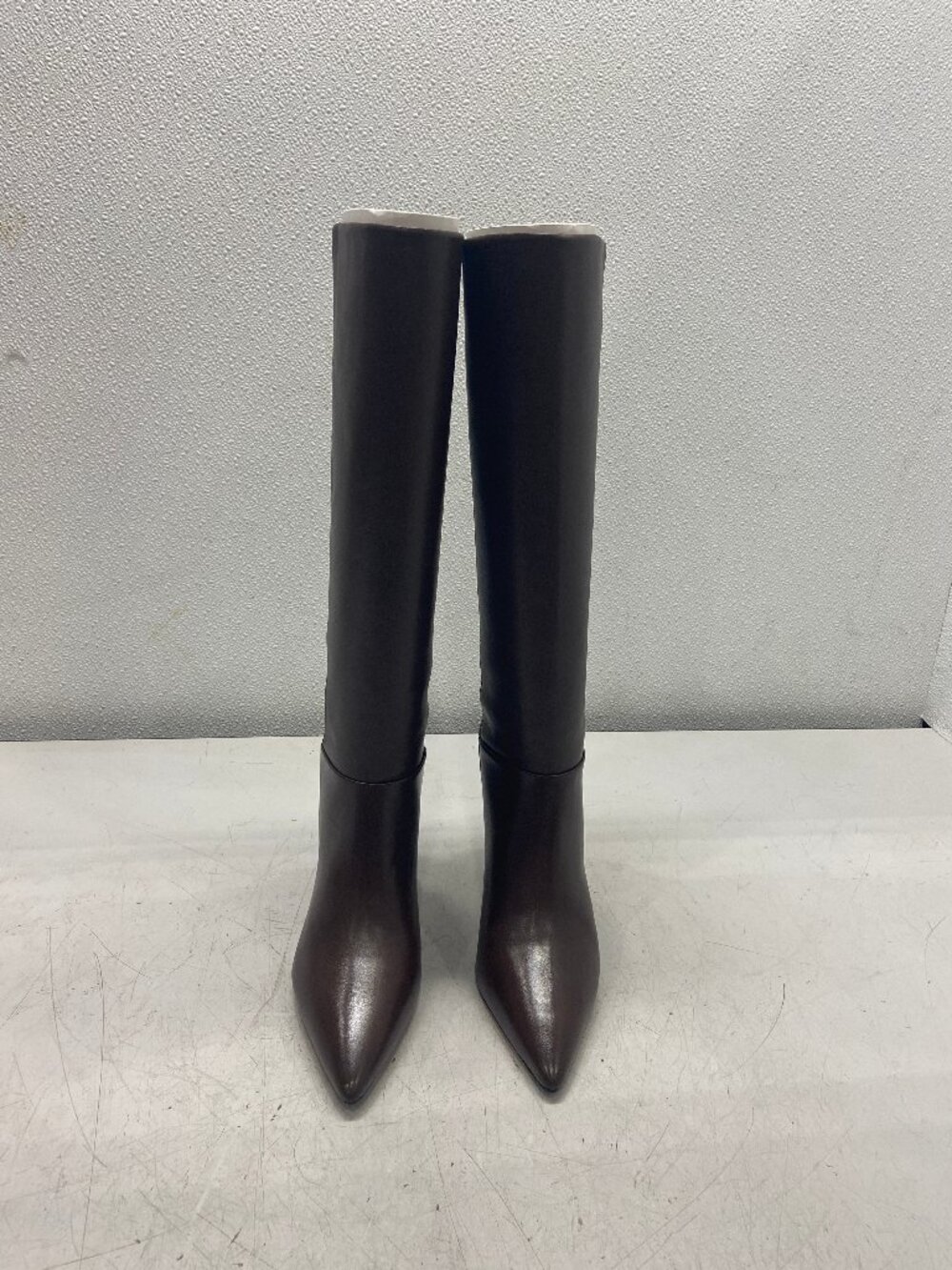 Larroude Kate Mid Heeled Brown Leather Boots Women's Size 6